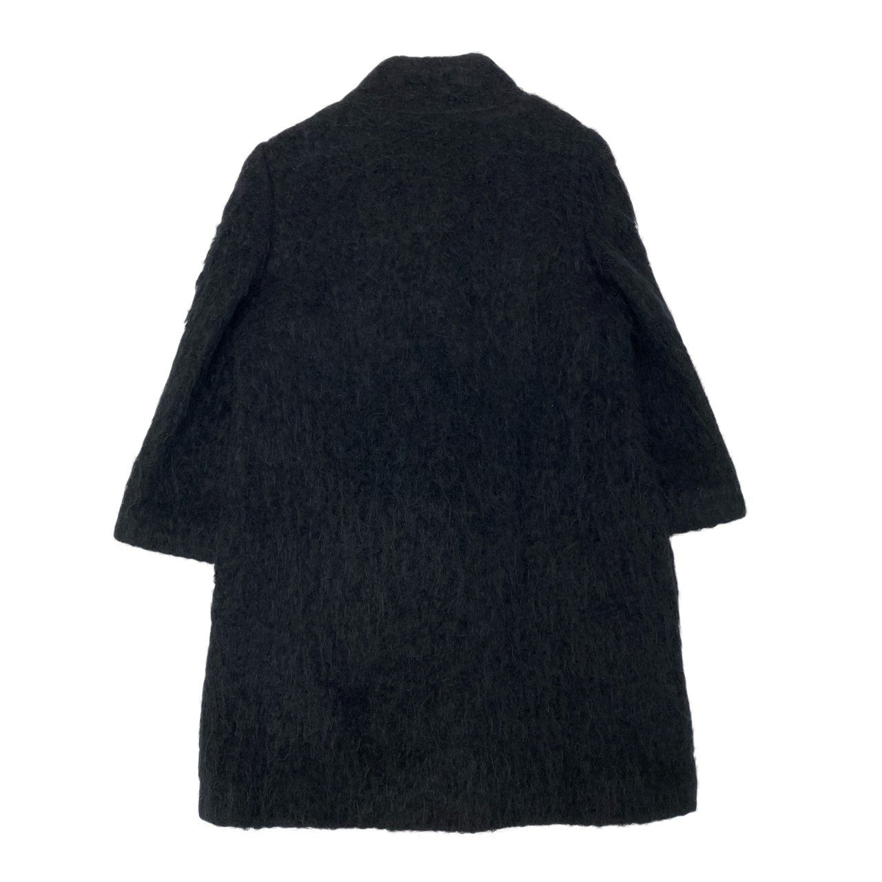 23L8《美品》 Blumarine blugirl ブルマリン ブルーガール シャギーコート ロングコート アウター ラインストーン装飾 38 ブラック レディース 女性用u02t
