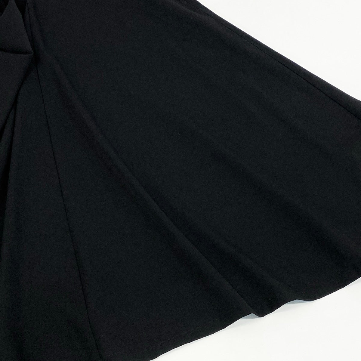 Ae25 Y's YOHJI YAMAMOTO ワイズ ヨウジヤマモト ベルテッドスカート ギャバジン サイズ3 ブラック ウール レーヨン レディース 女性服ta1