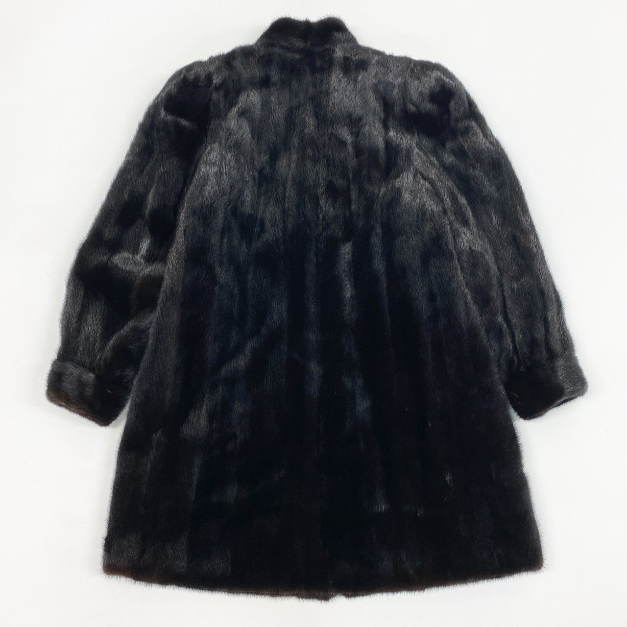 68L8 Josephine ジョセフィーヌ SAGA MINK ROYAL サガミンクロイヤル 金サガ ダークミンク ロングコート サイズ11号 ブラック 最高級本毛皮 MINK FURt18r