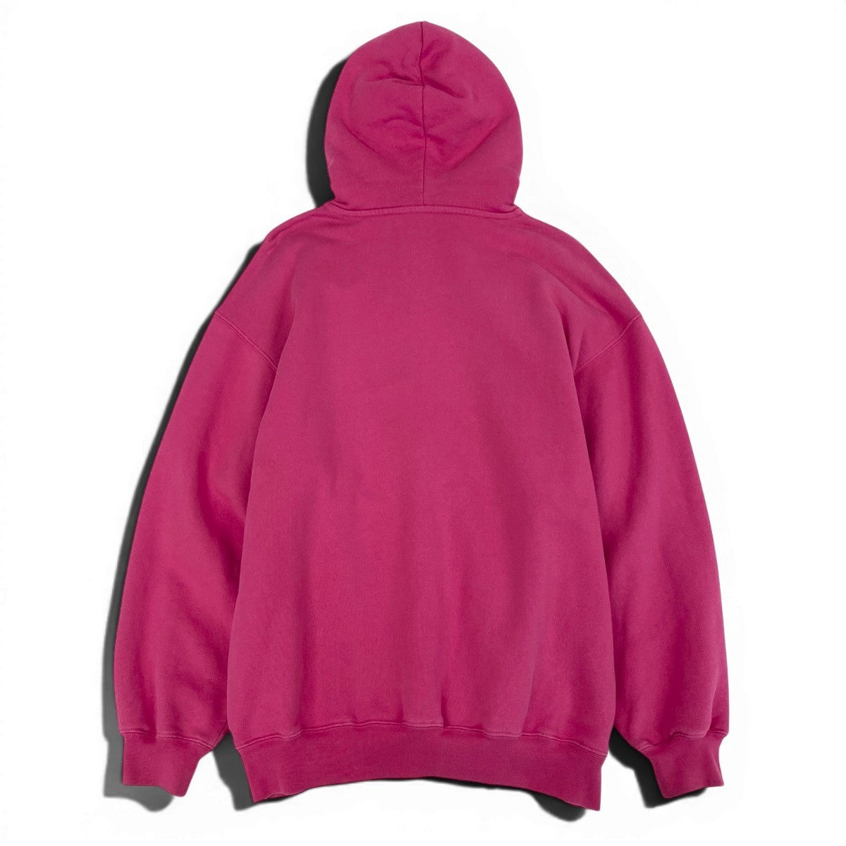 60f2 BALENCIAGA バレンシアガ プルオーバーフーディー パーカー スウェット ブランドロゴ  Mサイズ ピンク コットン100％ メンズ 男性用o07t