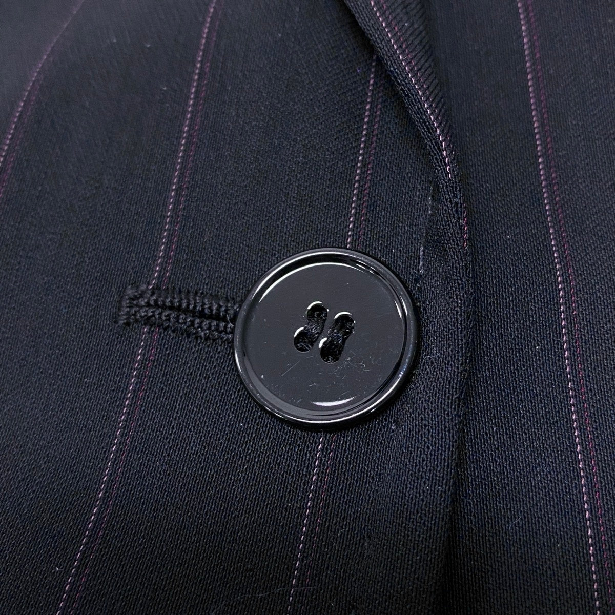 40i28 DOLCE&GABBANA ドルチェアンドガッパーナ スーツセットアップ テーラードジャケット スラックス ストライプ 42サイズ ブラック レディース 女性用u02t