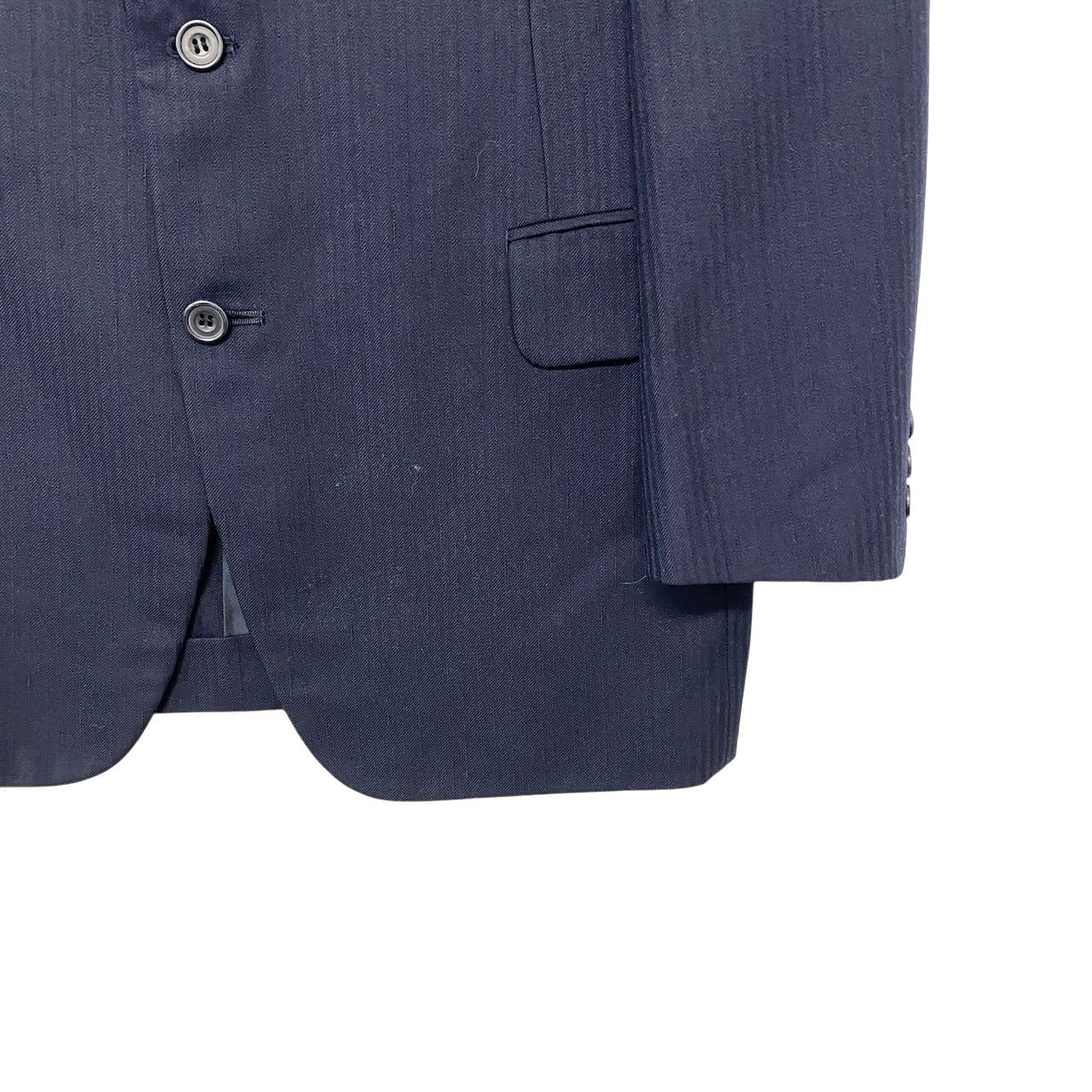 26h31 Burberrys バーバリー セットアップ シングルスーツ ストライプ柄 フォーマル サイズAB5 ネイビー メンズ 紳士服o07t