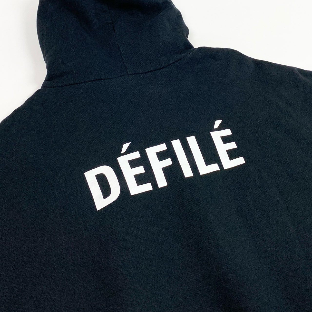 20a26 BALENCIAGA バレンシアガ プルオーバーフーディー DEFILE デフィレ パーカー 641679 TJVE5 Mサイズ ブラック コットン100％ メンズ 男性用o07t