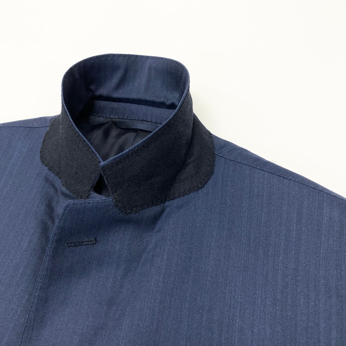 36e27①【美品】 azabu tailor 麻布テーラー Loro Piana ロロピアーナ生地 セットアップ オーダースーツ シングル 2B XLサイズ ネイビー メンズ 紳士服u02t