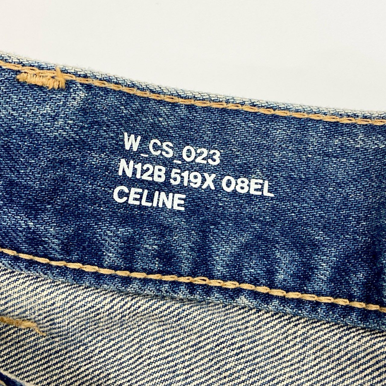 Id6 【新品】CELINE セリーヌ スケートショートパンツ デニムショートパンツ トリオンフ サイズ24 インディゴ レディースk02i