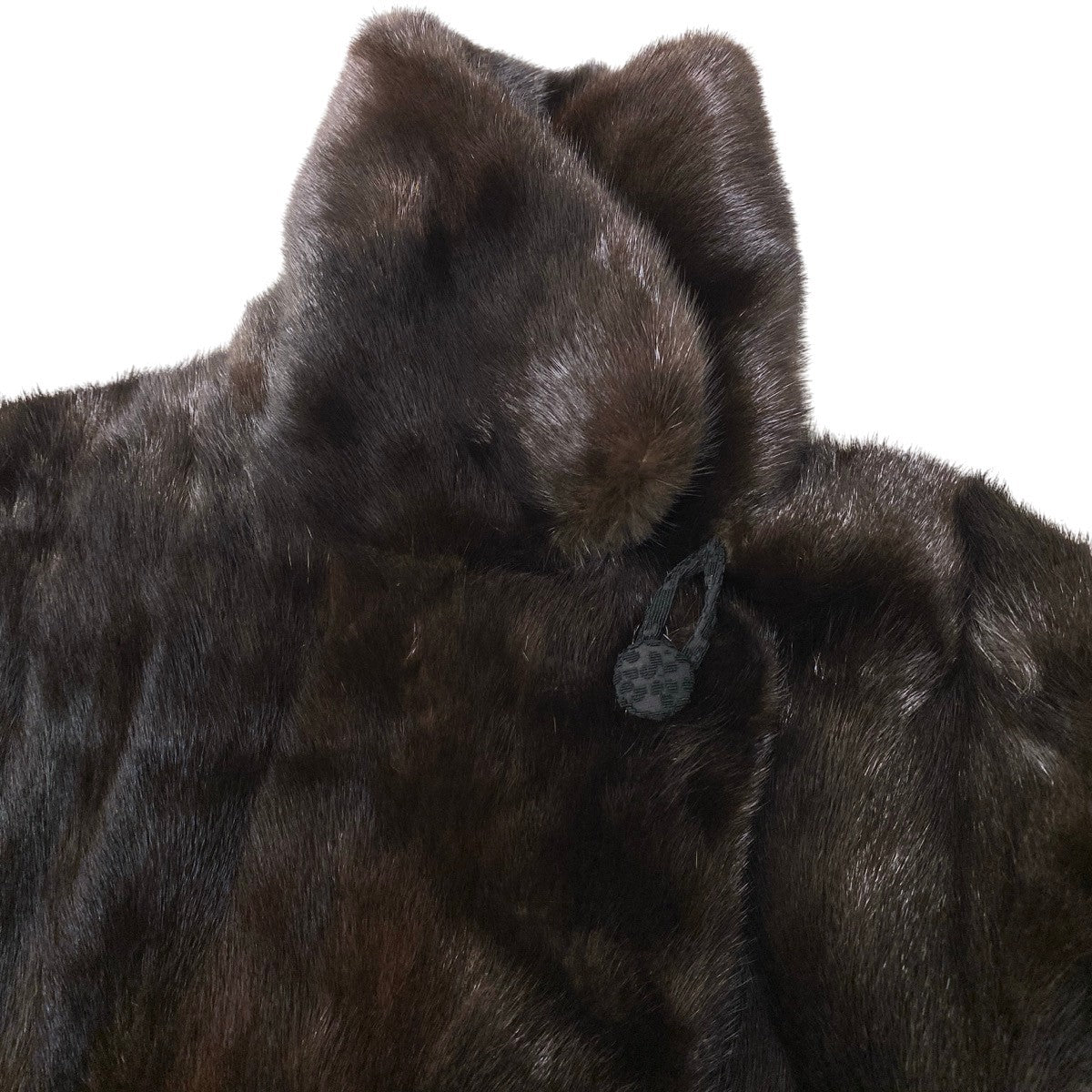 93h9 マホガニーミンク 超ロング ファーコート 丈115cm サイズ 茶系 本毛皮 Mink Fur Long Coat 毛質◎t18r