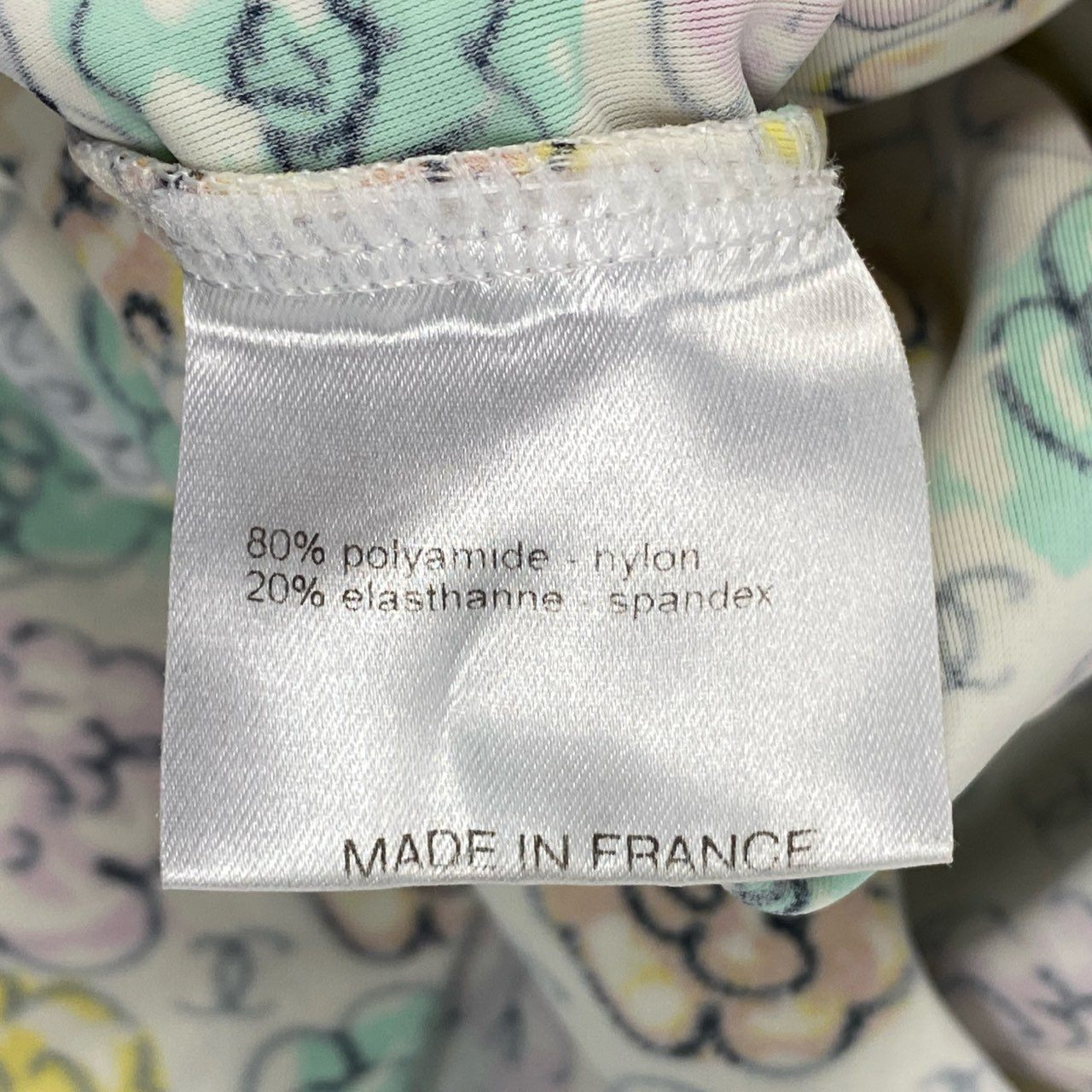 Cb19 CHANEL シャネル 2000年SS 00S P11246 マイヨ素材 ココマーク カットソー Tシャツ サイズ44 マルチカラー レディースta1