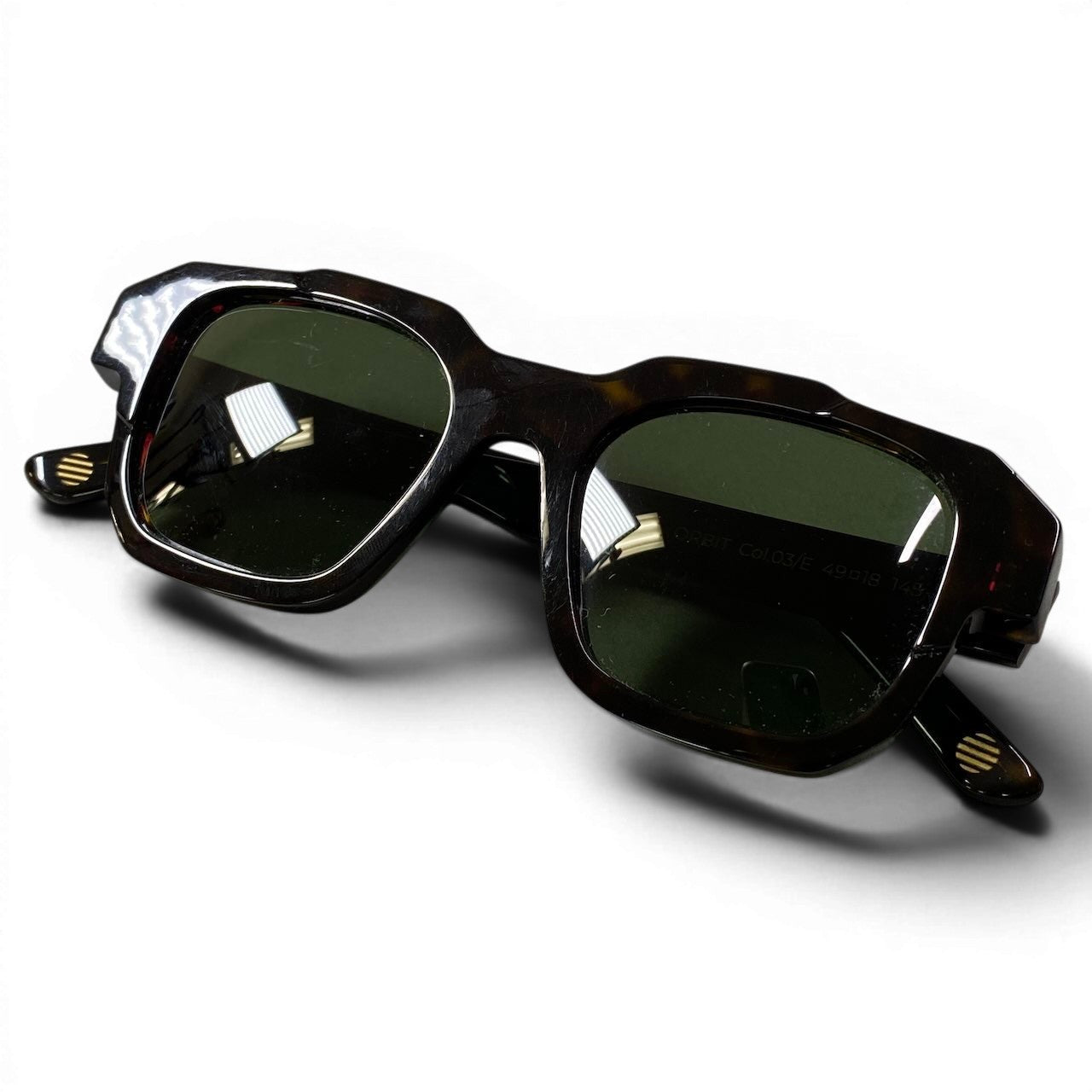 e4 OPHY オフィ EYEWEAR ORBIT アイウェア べっ甲 フルリム 49□18 145 ブラウン系 メンズ 紳士用k02i