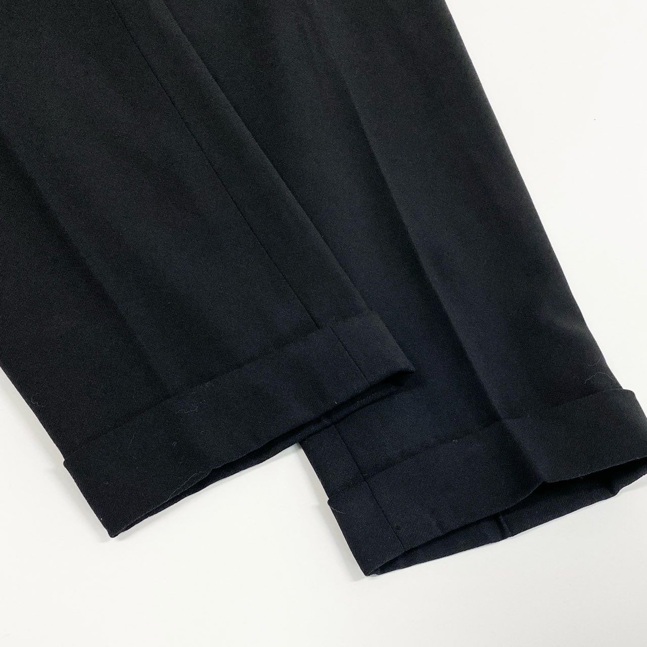Ca15 CHANEL シャネル 1991年 P11193 スタイルアップ ジャケット パンツ セットアップサイズ36 ブラック レディースta1