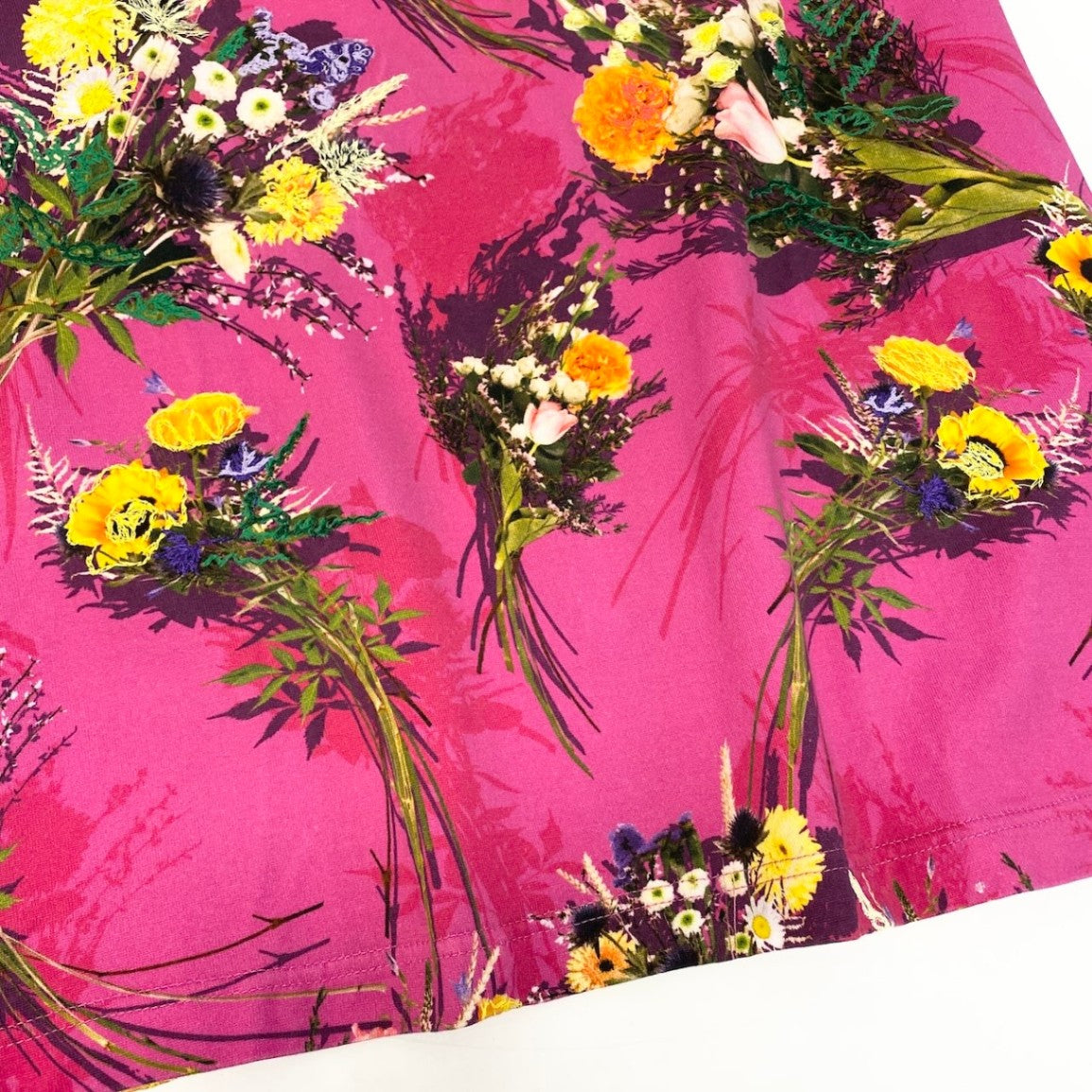 Id15 LOUIS VUITTON ルイヴィトン フラワーエンブロイダリー Tシャツ Flour Embroidery T-Shirt サイズM ピンクt18r