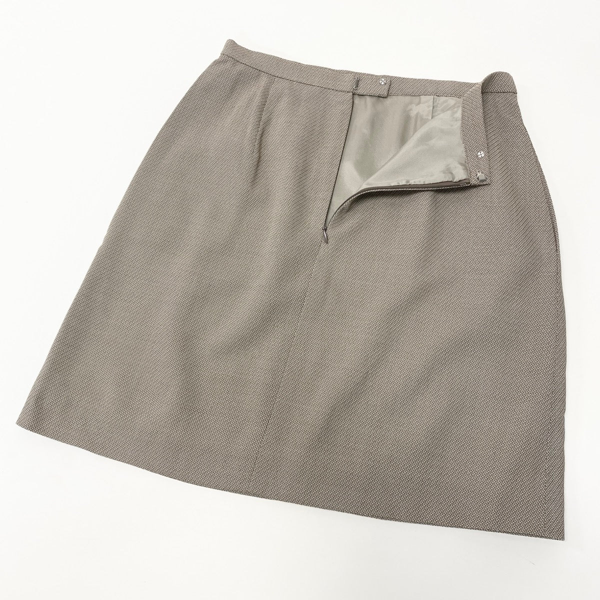 60f17 Christian Dior クリスチャンディオール ロゴボタン セットアップ ジャケットスカート Mサイズ ベージュ ウール レーヨン レディースo07t