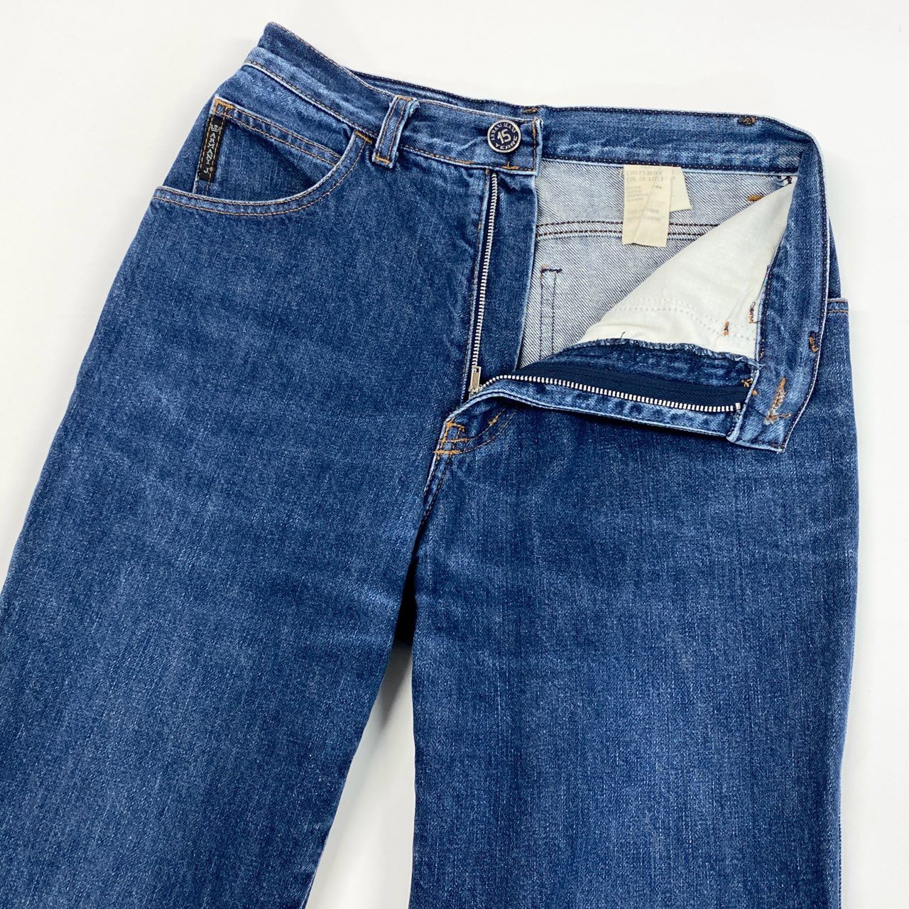 75j29 ARMANI JEANS アルマーニジーンズ デニムパンツ  ボトム ジップフライ イタリア製 29サイズ インディゴ メンズu02t