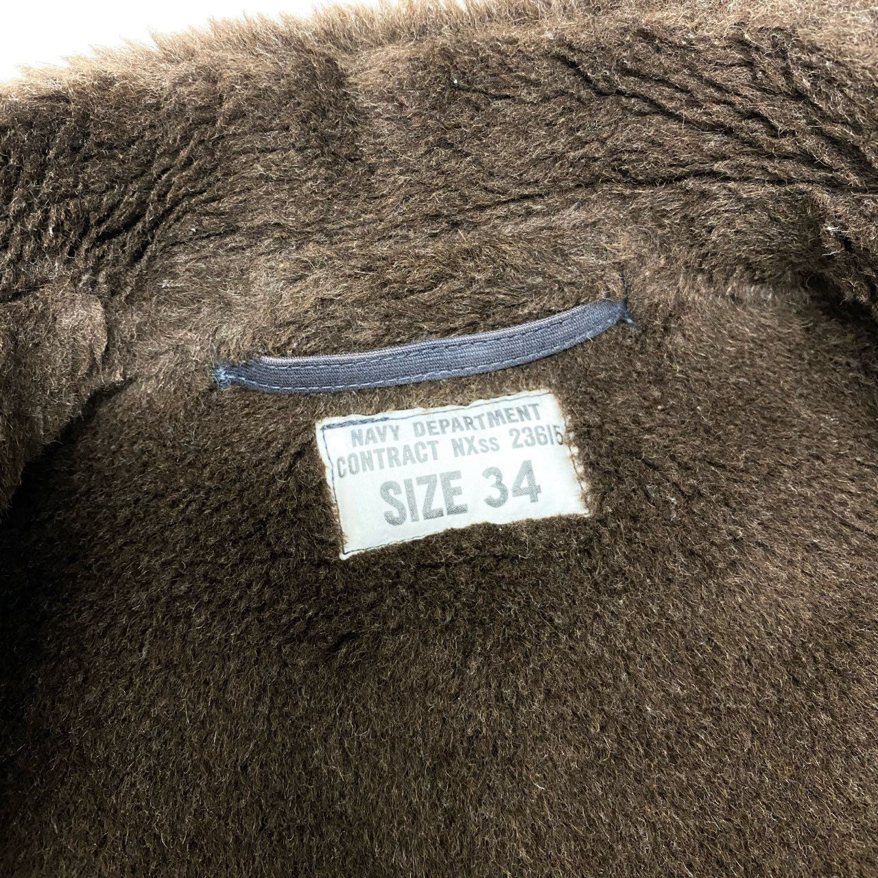 15c5 THE REAL McCOY'S 旧 ザ リアルマッコイズ N-1 デッキジャケット U.S.NAVY サイズ34 ネイビー系 メンズ アウター ミリタリージャケットk02i