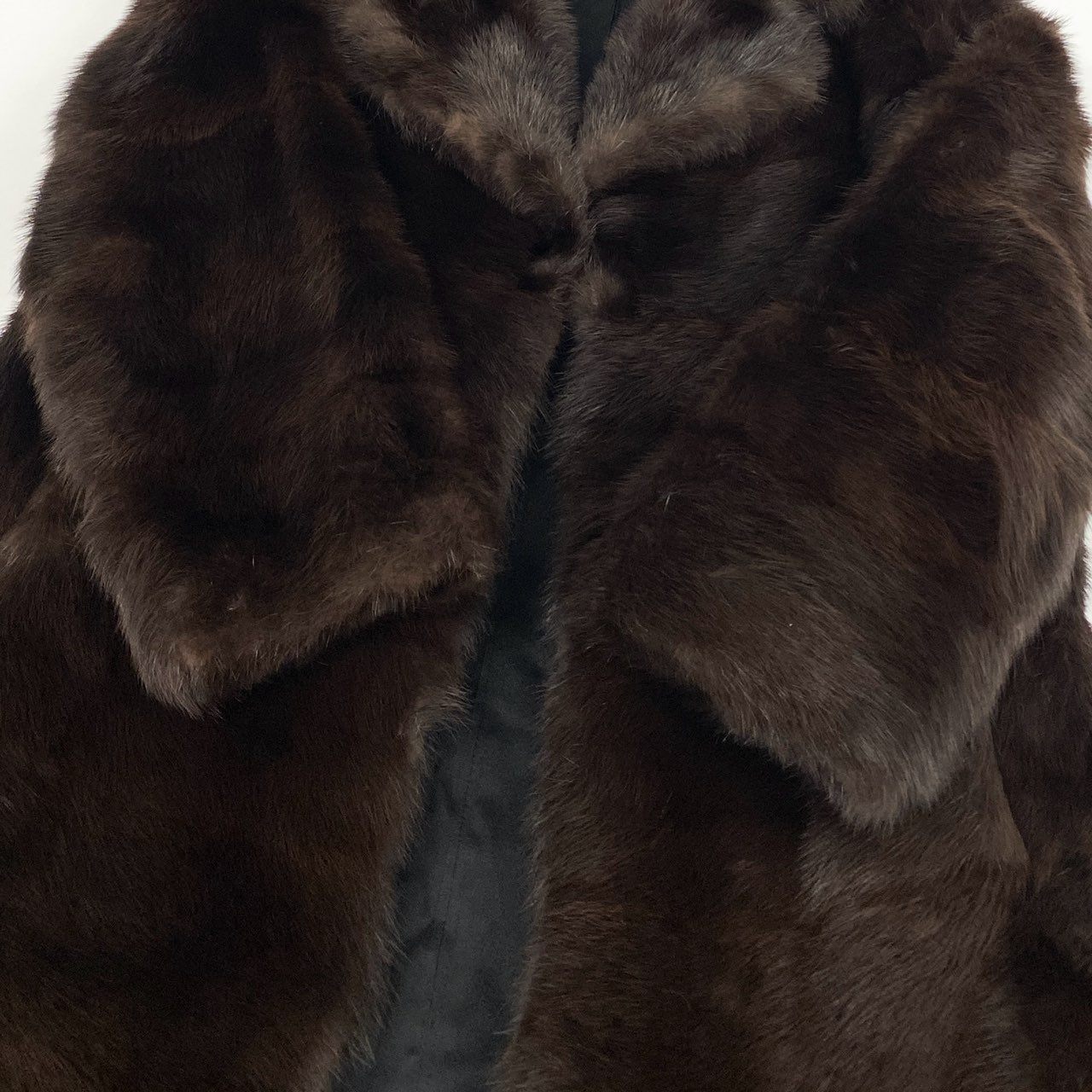 53k10 Onward オンワード マホガニー ミンク 超ロングコート 105cm M ブラウン 本毛皮 MINK FUR COAT リアルファーt18r