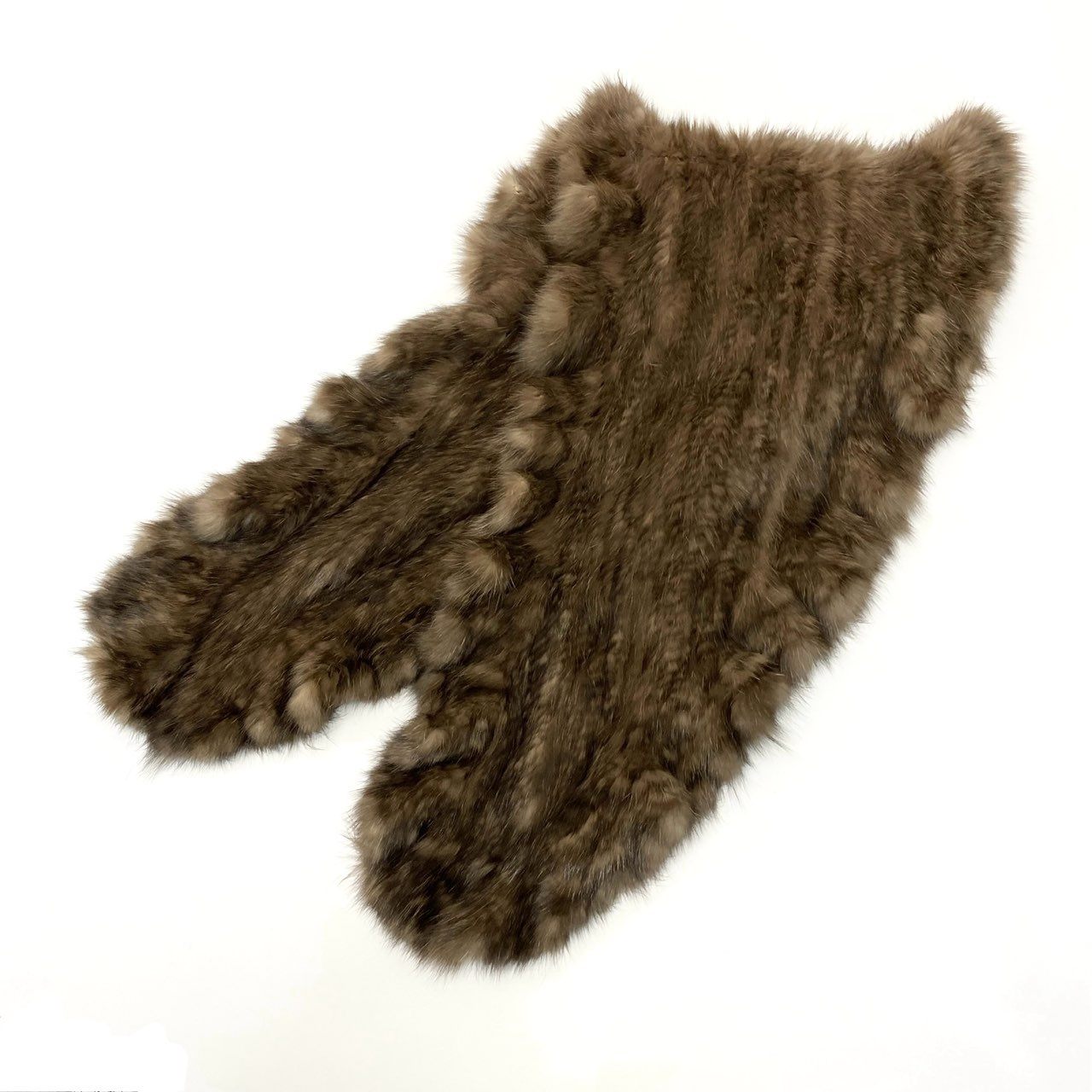 82a15 セーブルファー 大判ティペット ブラウン 最高級本毛皮 Sable Fur Tippet マフラー ショールt18r