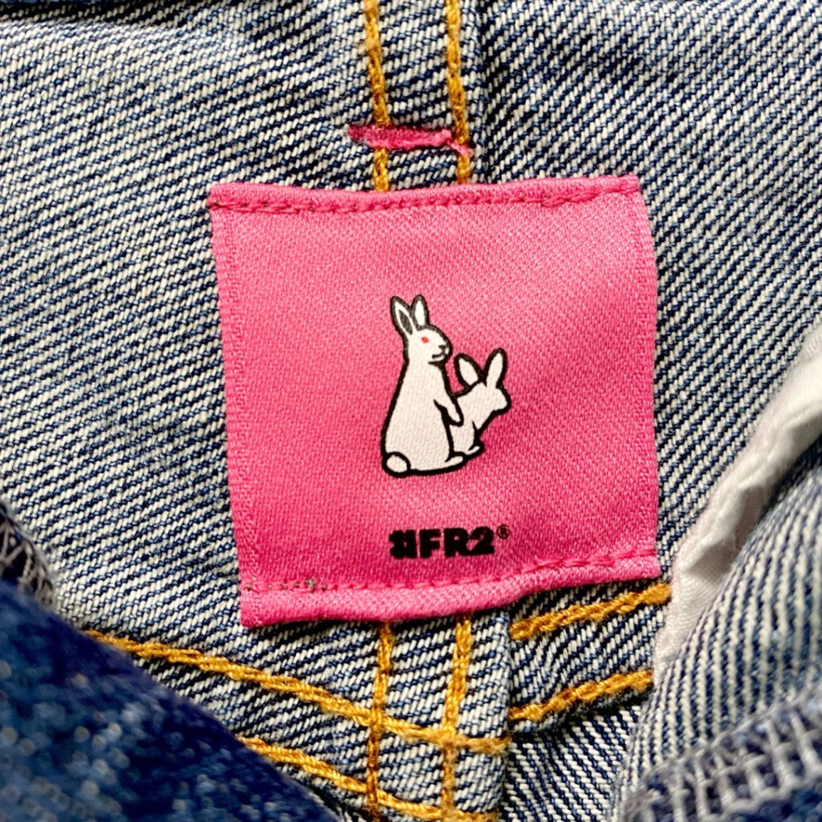 61c6 ＃FR2 エフアールツー デニムミニスカート プリーツスカート Mサイズ インディゴ コットン100％ レディース 女性用u02t