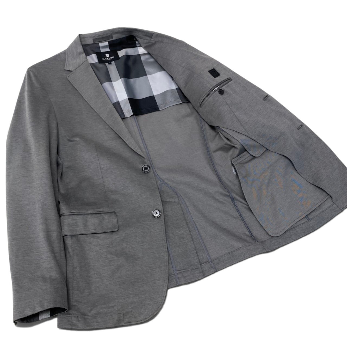 88i15 BLACK LABEL CRESTBRIDGE ブラックレーベル クレストブリッジ テーラードジャケット ブレザー アウター 半裏 Mサイズ グレー メンズ 男性用u02t