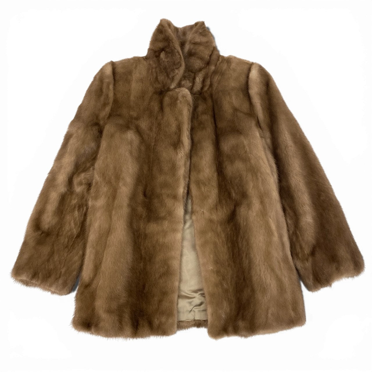 8b22 ROTINY デミバフミンク ロングコート サイズ13 ブラウン 本毛皮 Mink Fur Long Coatt18r