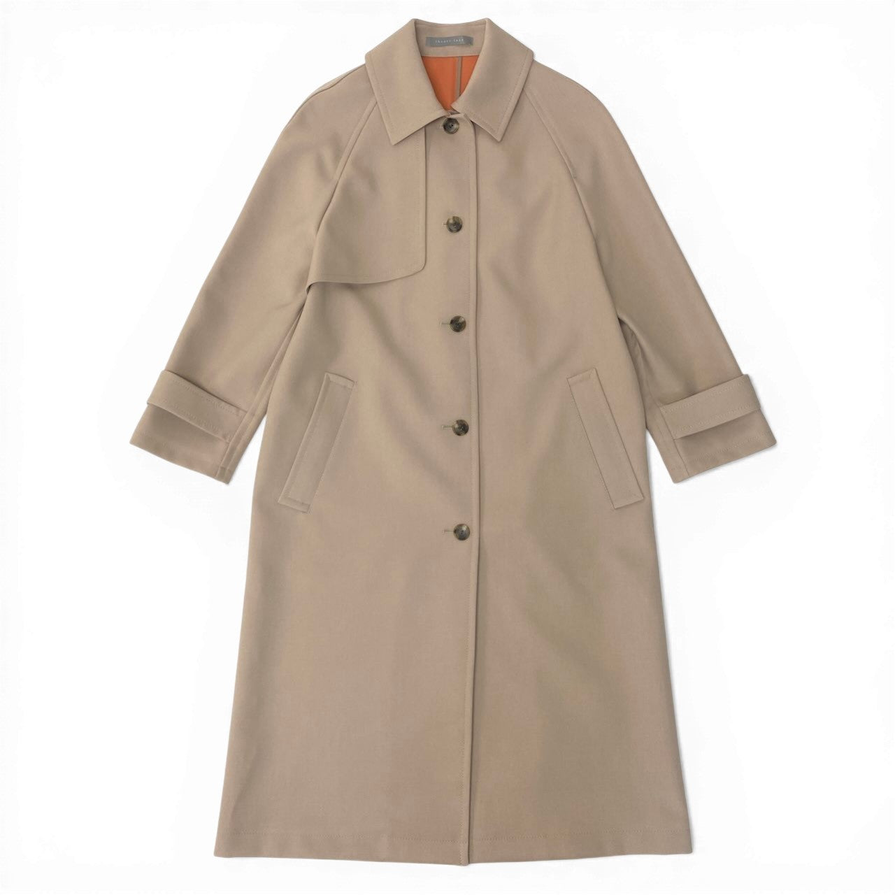 83c27 【美品】 theory luxe セオリーリュクス ロングコート トレンチコート ステンカラーコート スプリングコート レディース 女性用 03-3109609-339 36 ベージュ ポリエステル100％u02t