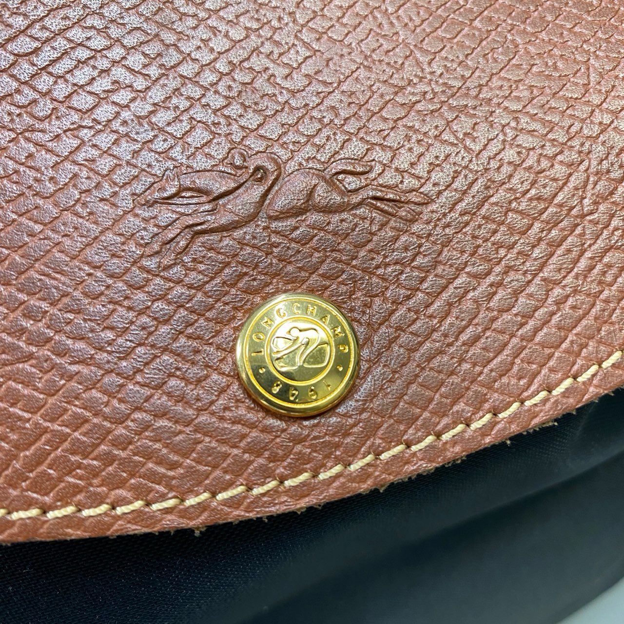 Aj3 《美品》 LONGCHAMP ロンシャン プリアージュ トートバッグ ブラック A4収納可 ワンショルダー 肩掛け 鞄 カバンt18r