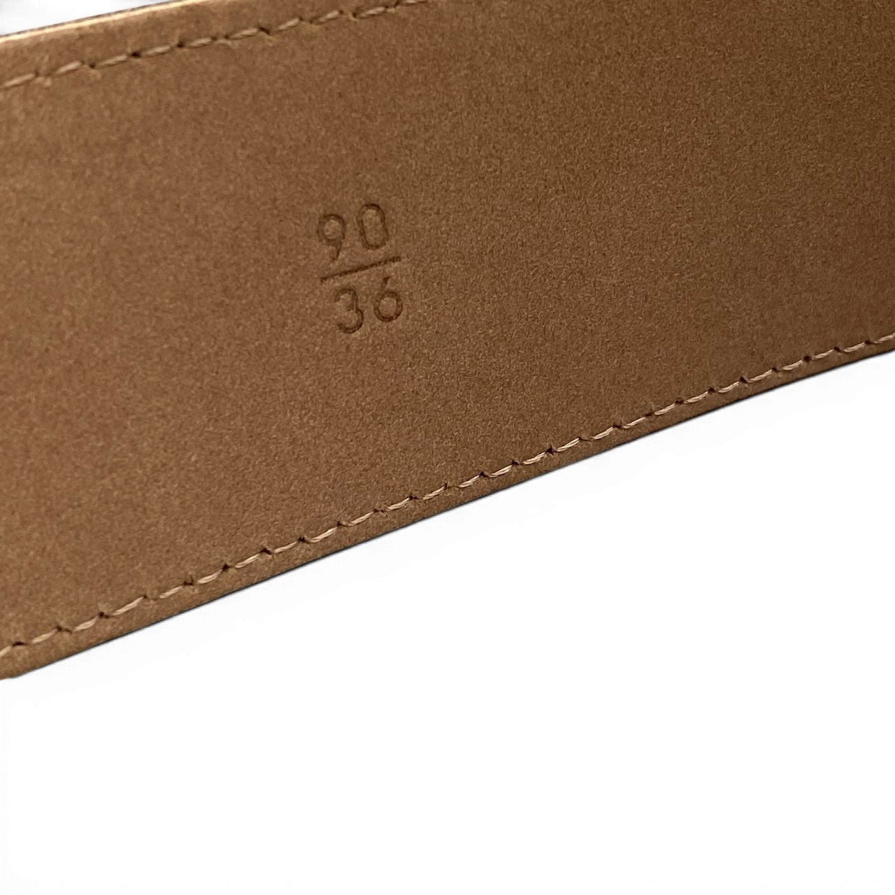f10 CHANEL シャネル 07P ココマークバックル デニム地 レザーベルト 36/90 グレー系 レディース 女性用ta1