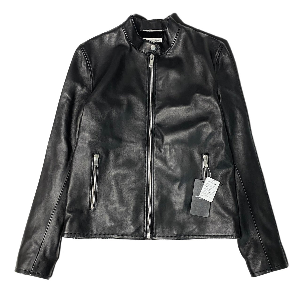 j29 《タグ付》 SAINT LAURENT サンローラン キースレザージャケット Keith Leather Jacket 362239 50 ブラックt18r