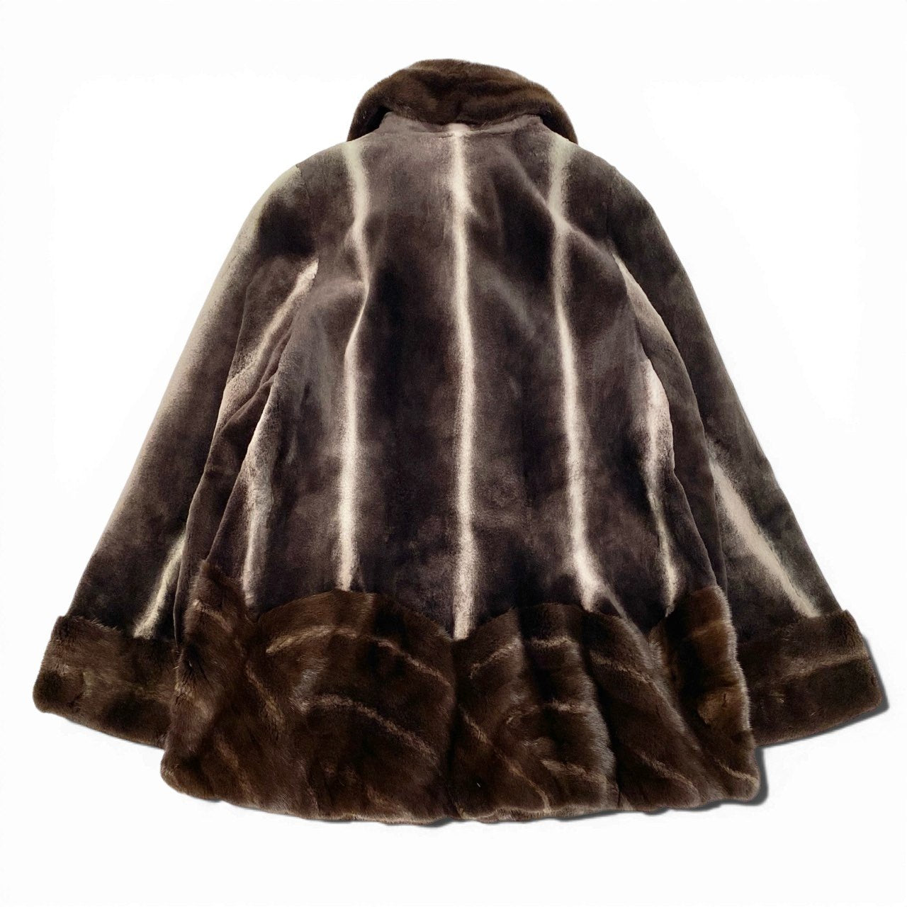 43d3 KOPENHAGEN FUR コペンハーゲン PLATINUM MINK プラチナミンク クロスミンクコート F ブラウン 最高級本毛皮 Fur Coatt18r