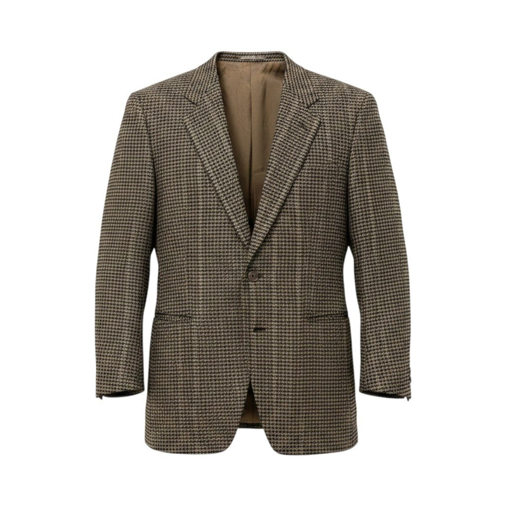 78h21 Ermenegildo Zegna エルメネジルドゼニア テーラードジャケット 千鳥格子 サイズ54 マルチカラー カシミヤ100％ メンズ 紳士服o07t