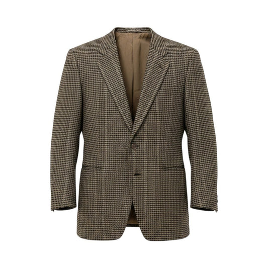 78h21 Ermenegildo Zegna エルメネジルドゼニア テーラードジャケット 千鳥格子 サイズ54 マルチカラー カシミヤ100％ メンズ 紳士服o07t