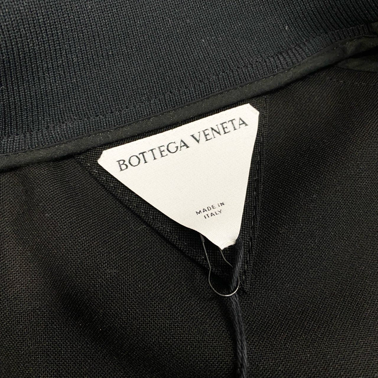 Aa19 【新品タグ付き】BOTTEGA VENETA ボッテガ ヴェネタ ジャージジャケット ブルゾン サイズS ブラック メンズk02i