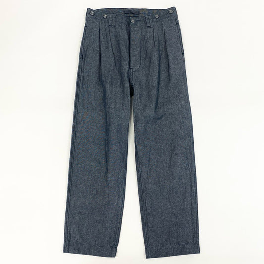 64g4 LYBRO ライブロ NIGEL CABOURN ナイジェルケーボン リネン コットン ボトム ペインターパンツ メンズ 男性用 8042-13-50030 28 ブルー