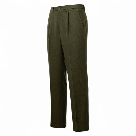 51c13 ISSEY MIYAKE MEN イッセイミヤケ メン スラックスパンツ ボトムス ME41FF080 2 グリーン ウール メンズu02t