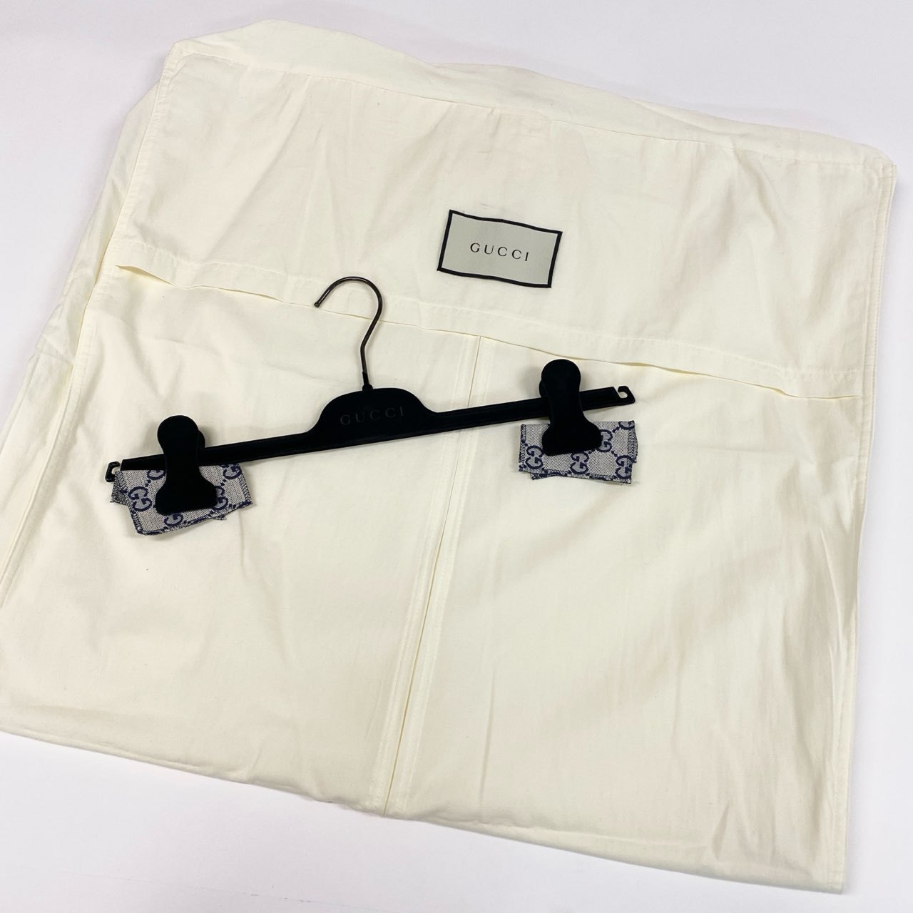 44a15 GUCCI グッチ レザーパイピング ジャガード GGキャンバス Aラインスカート サイズ42 グレー系 レディースk02i