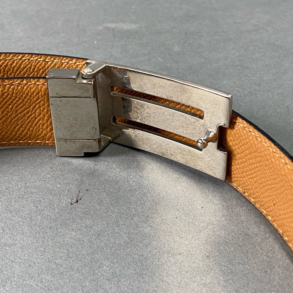 d2 BVLGARI ブルガリ レザーベルト Leather Belt ブラック メタルバックル 紳士用 ビジネス フォーマル 小物