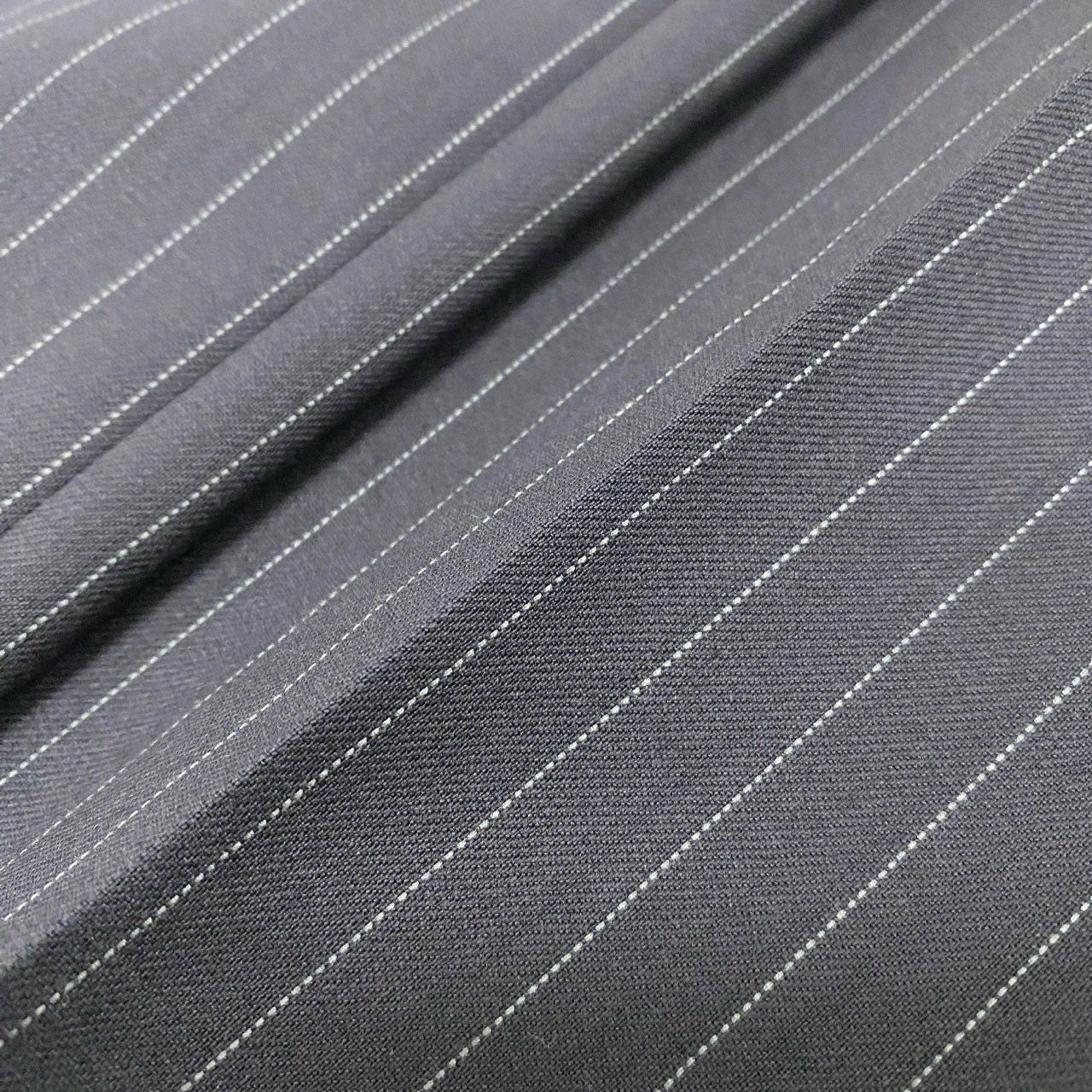 6k1《美品》 TOMMY HILFIGER トミーヒルフィガー セットアップスーツ シングル 2B ストライプ テーラードジャケット スラックス  ネイビー ウール100％o07t