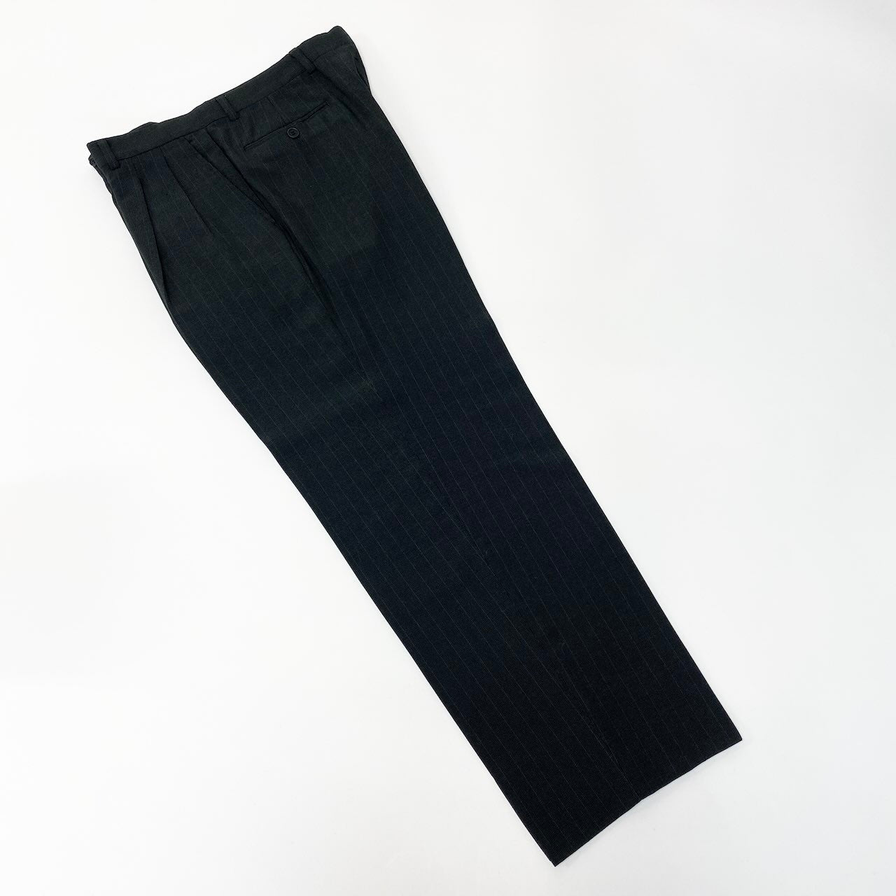 82c27 GIORGIO ARMANI ジョルジオアルマーニ セットアップスーツ フォーマル テーラードジャケット ストライプ イタリア製 メンズ 男性用 48 グリーンo07t