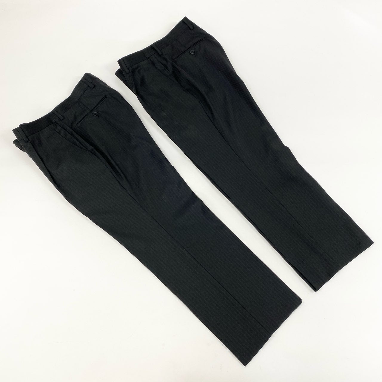49i11 《美品》 DURBAN ダーバン Loropiana ロロピアーナ生地 スーツ セットアップ 96 L相当 ブラック 3点セット フォーマル ビジネスt18r