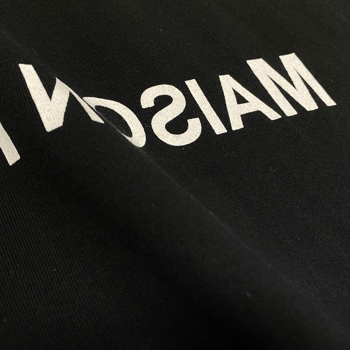 Ii4 【美品】MM6 Maison Margiela 反転ロゴ タートルネック ニットセーター Mサイズ グレー ブラック レディース 女性用u02t