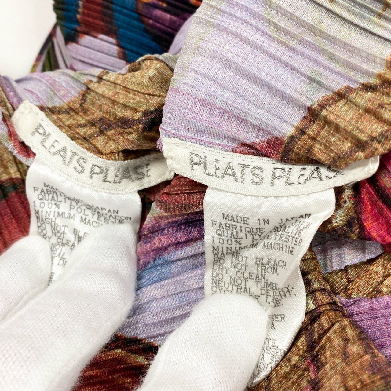 Aa24 【美品】 PLEATS PLEASE プリーツプリーズ イッセイミヤケ ロングカーディガン ワンピース 牡丹 セットアップ 1998 PP84-JH517 3 パープル レディース 女性用k02i