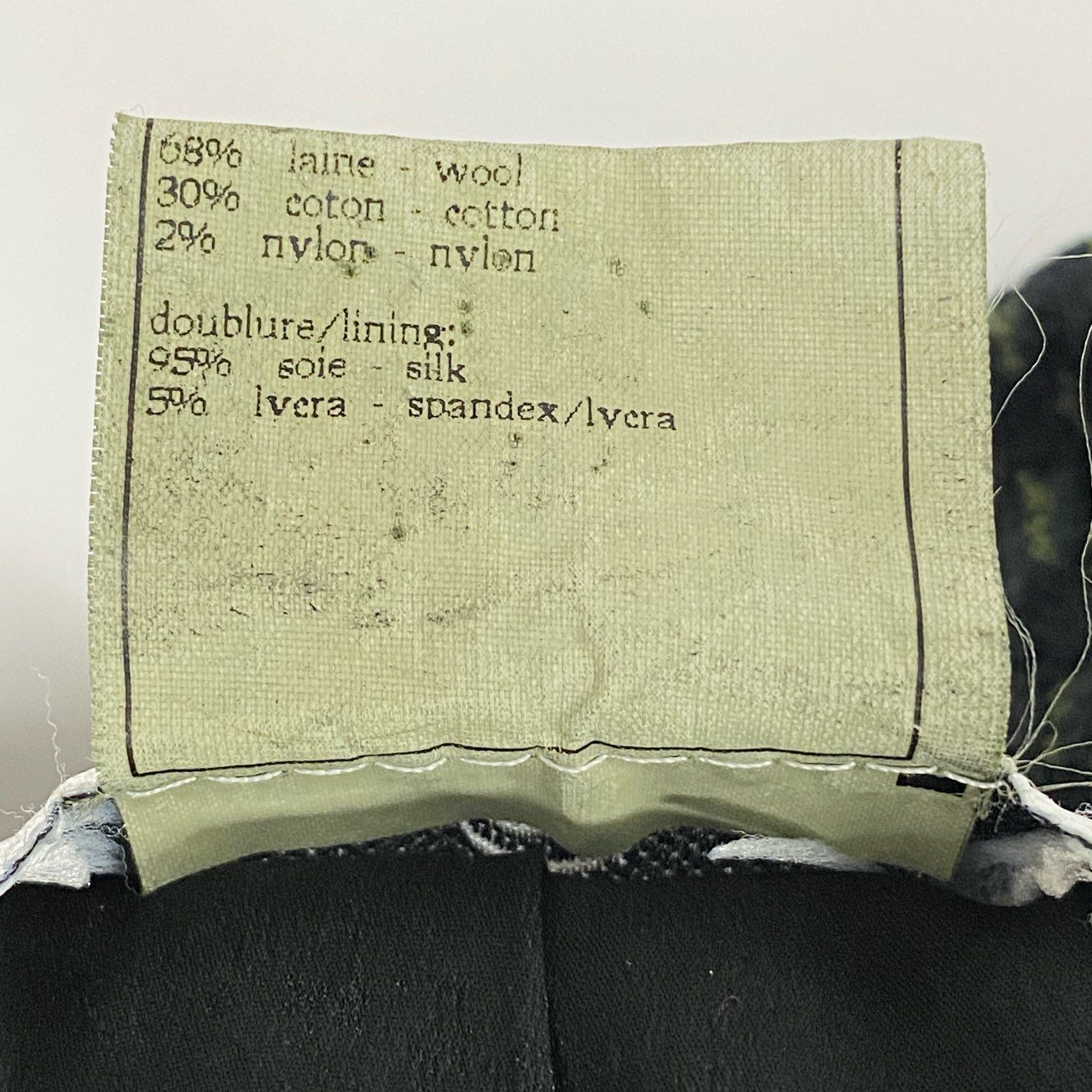 Ca14【Archive】CHANEL シャネル 1997年 collection P07184 ココマークボタン ツイードショートジャケット サイズ40 ダークグリーン系 レディース 女性用 アウターta1