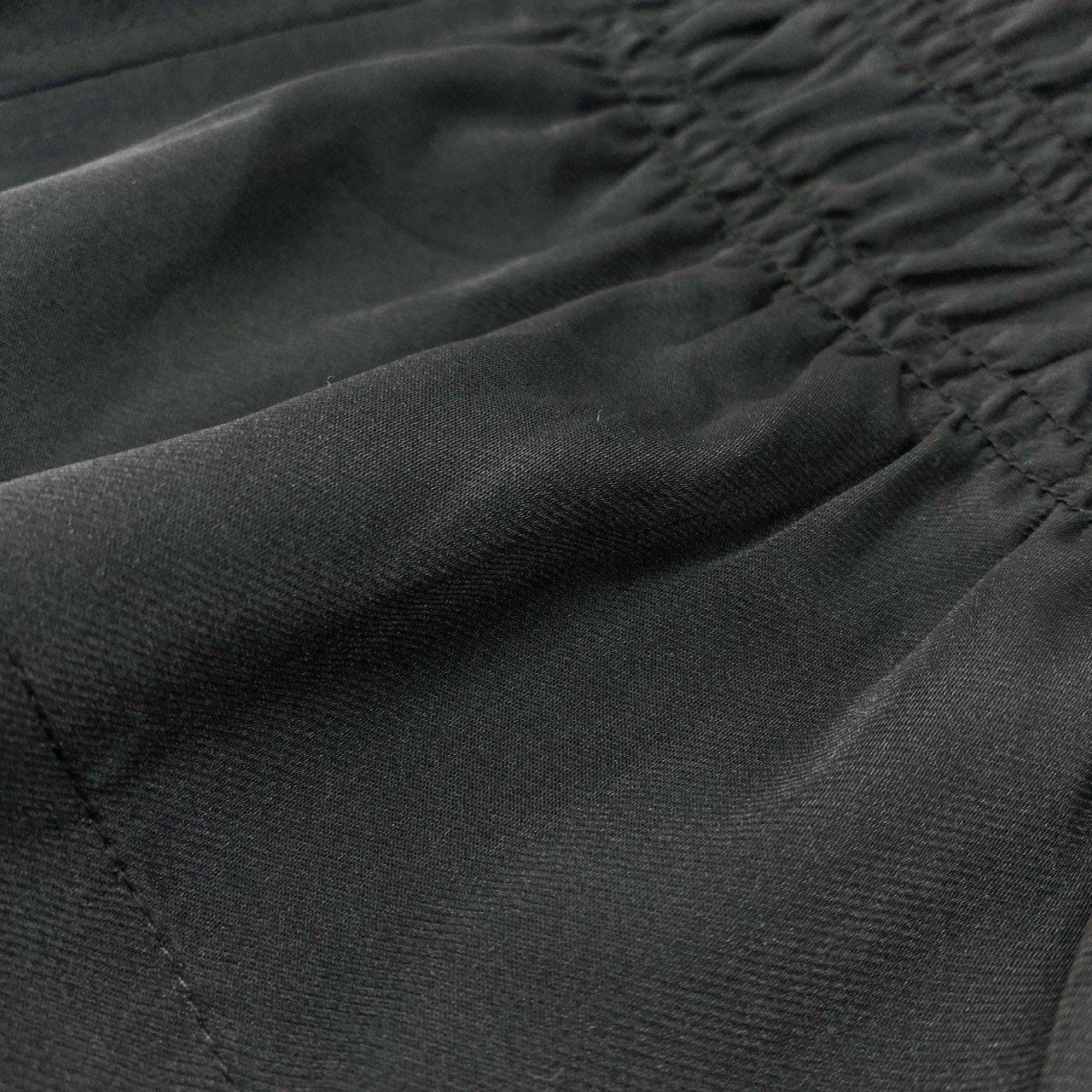 27j22《未使用》 GANNI ガニー 長袖ブラウス シャツ トップス ウエストギャザー ボリュームスリーブ サイズ36 ブラック レディースu02t