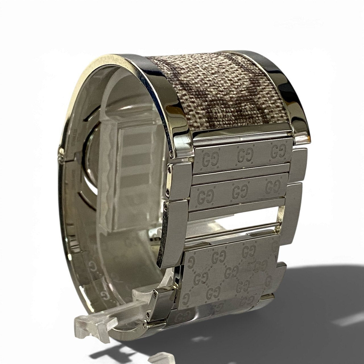 b13【箱有り】GUCCI グッチ GGロゴ トワール バングルウォッチ 腕時計 レディース GG logo bangle type watch ladiesta1