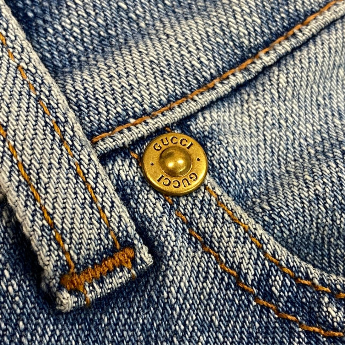 Ie7 GUCCI グッチ トムフォード期 花柄刺繍 デニムパンツ Tom Ford Floral Embroidery Denim Pants サイズ42 インディゴブルーt18r