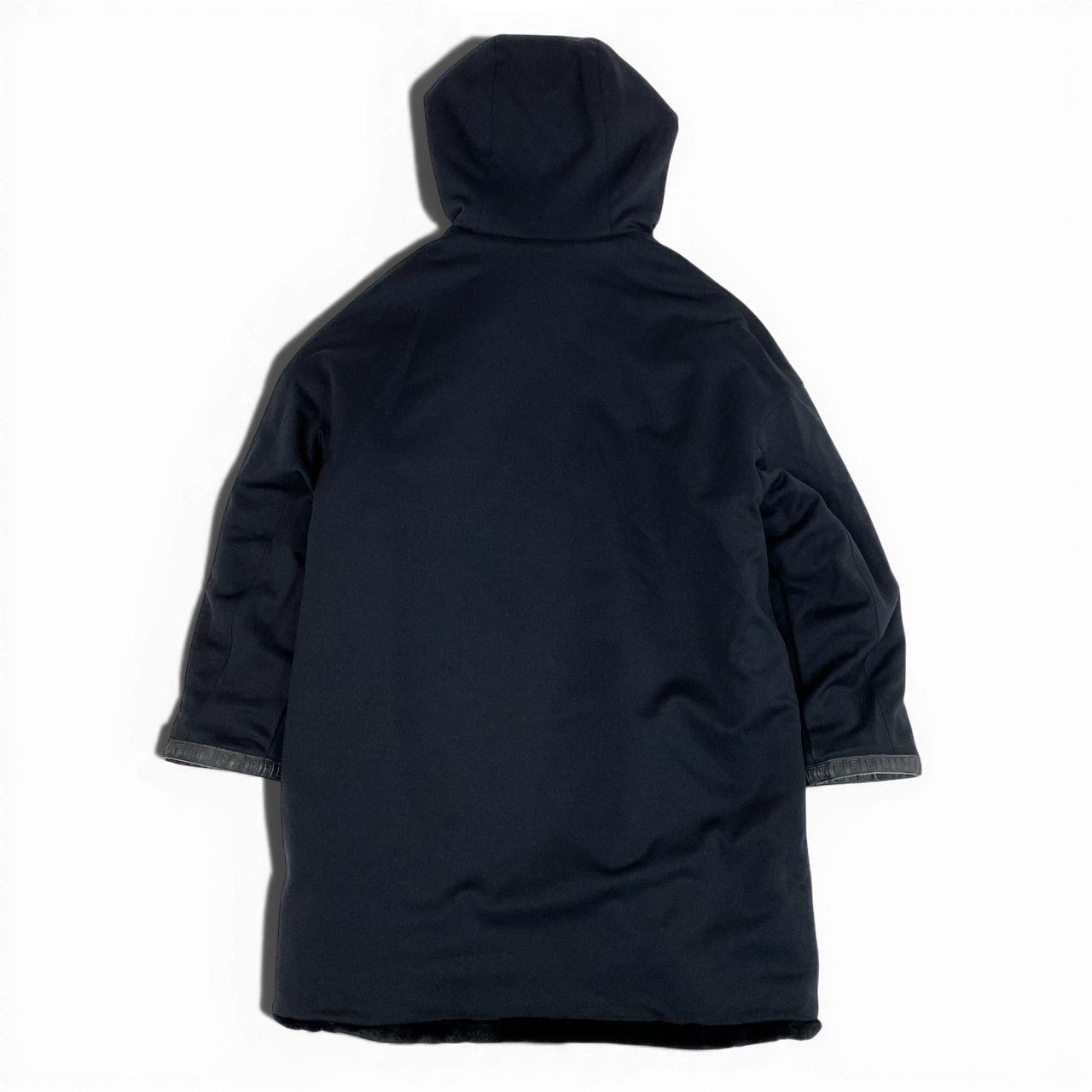 1L27 Vintage Fendi ヴィンテージ フェンディ Jeans Eco Fur Reversible Coat リバーシブルコート Zucca Piping Size 40 メンズ 男性用k02i