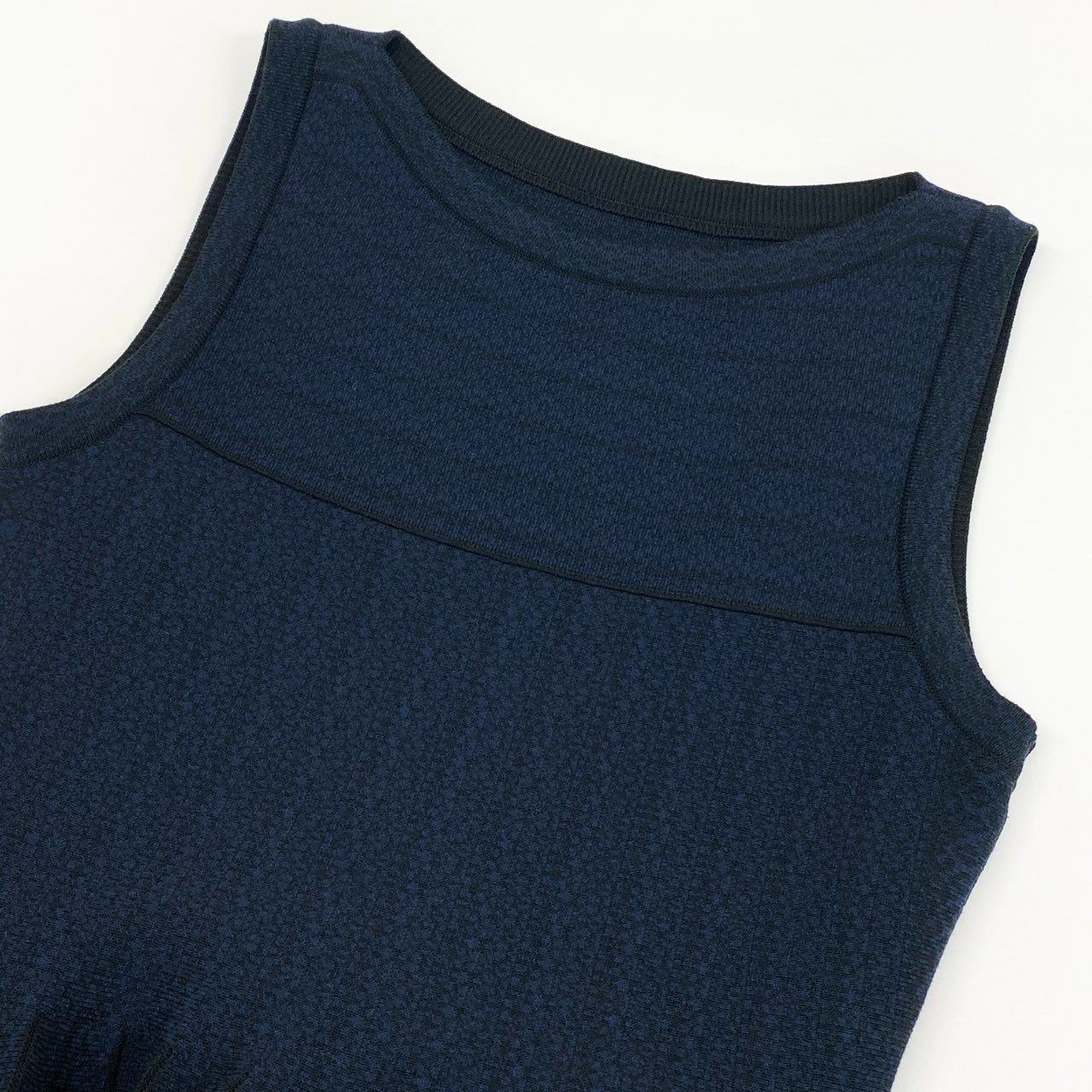 42a23 《美品》 FOXEY フォクシー CONCERTO コンチェルト ノースリーブワンピース 36832 40 ミッドナイトブルー ドレス 日本製 夏