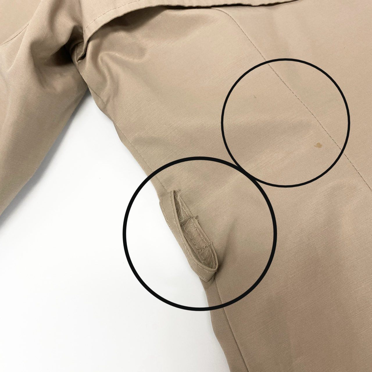 51Ⅼ2 LAUREN RALPH LAUREN ローレン ラルフローレン トレンチコート ロングコート フード取り外し可 2way レザーパイピング 裏地総柄 レディース L  ベージュu02t