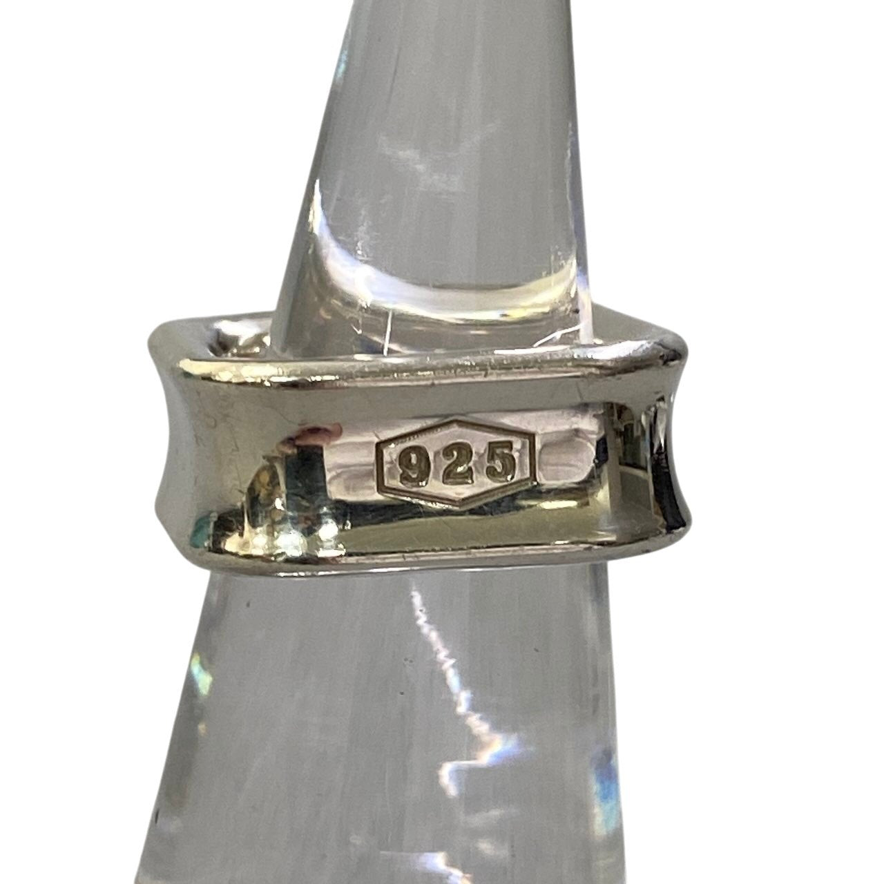 e16 TIFFANY＆Co. ティファニー 1837 スクエアリング 6号 シルバー 925 9.7g Square Silver Ring アクセサリー 指輪t18r