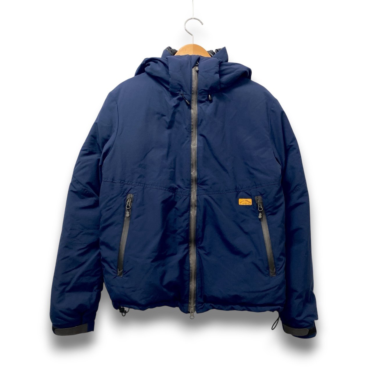 23c16 NATAL DESIGN ネイタルデザイン エンハンスドフーディー ダウンジャケット アウター Mサイズ ブルー ナイロン100％ メンズ 男性用o07t
