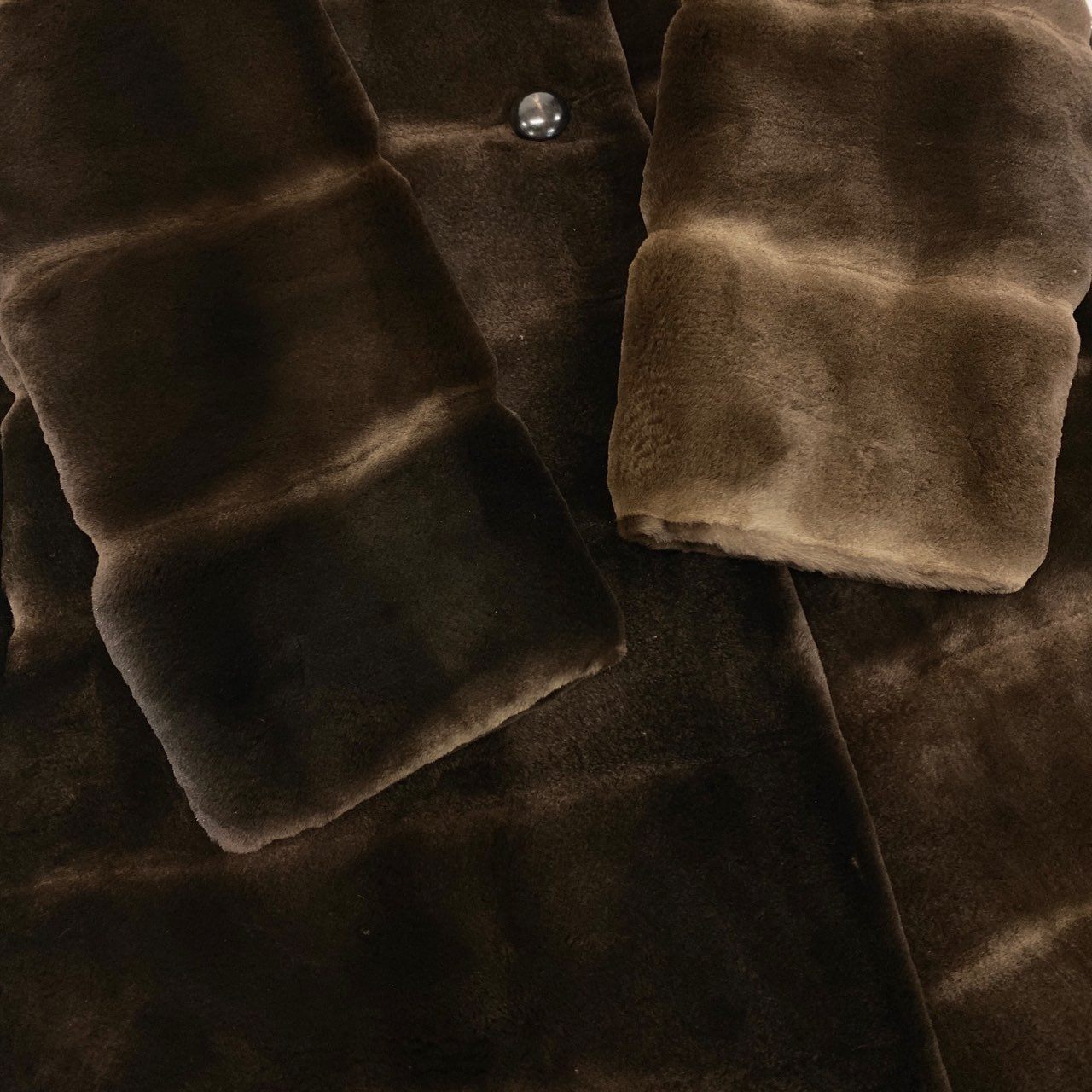 72L9 VALENTINO ヴァレンティノ × MITSUKOSHI 三越 シェアードミンク ロングコート サイズF ブラウン 最高級本毛皮 MINK FURt18r