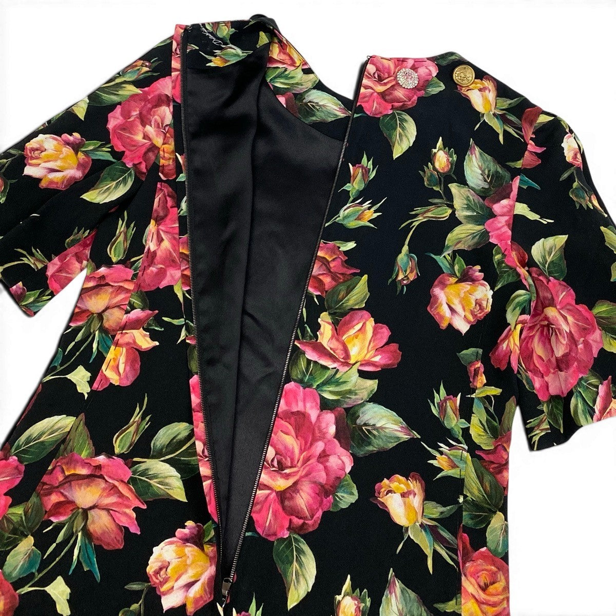 79g1 DOLCE&GABBANA ドルチェアンドガッバーナ ローズプリント 半袖